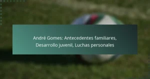 André Gomes: Antecedentes familiares, Desarrollo juvenil, Luchas personales